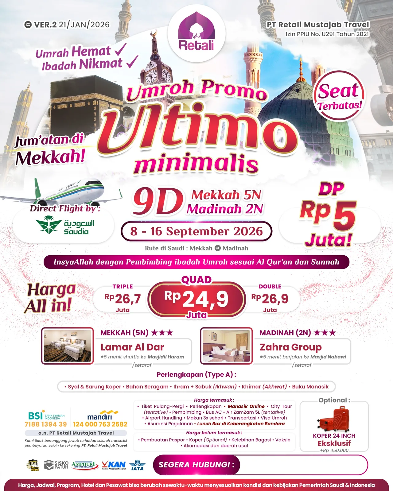 Umrah Promo Ultimo Minimalis