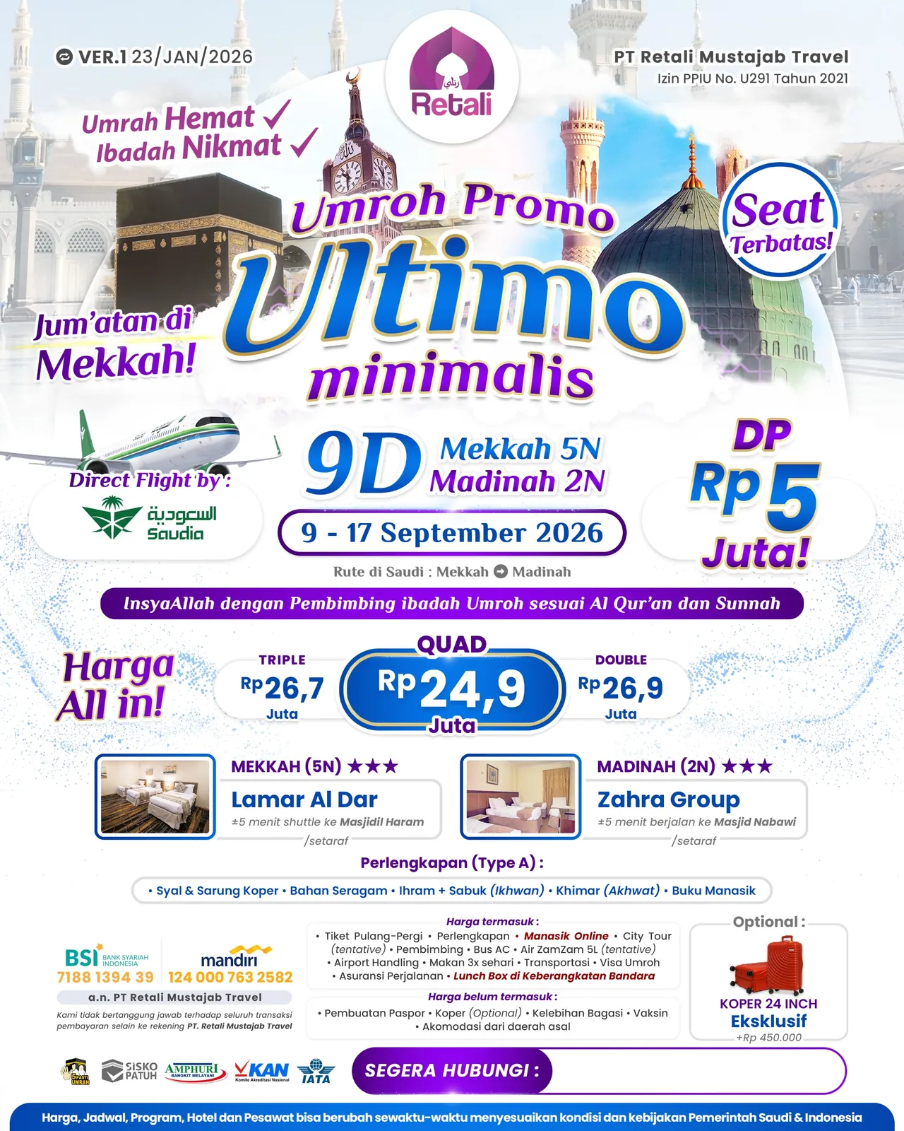 Umrah Promo Ultimo Minimalis
